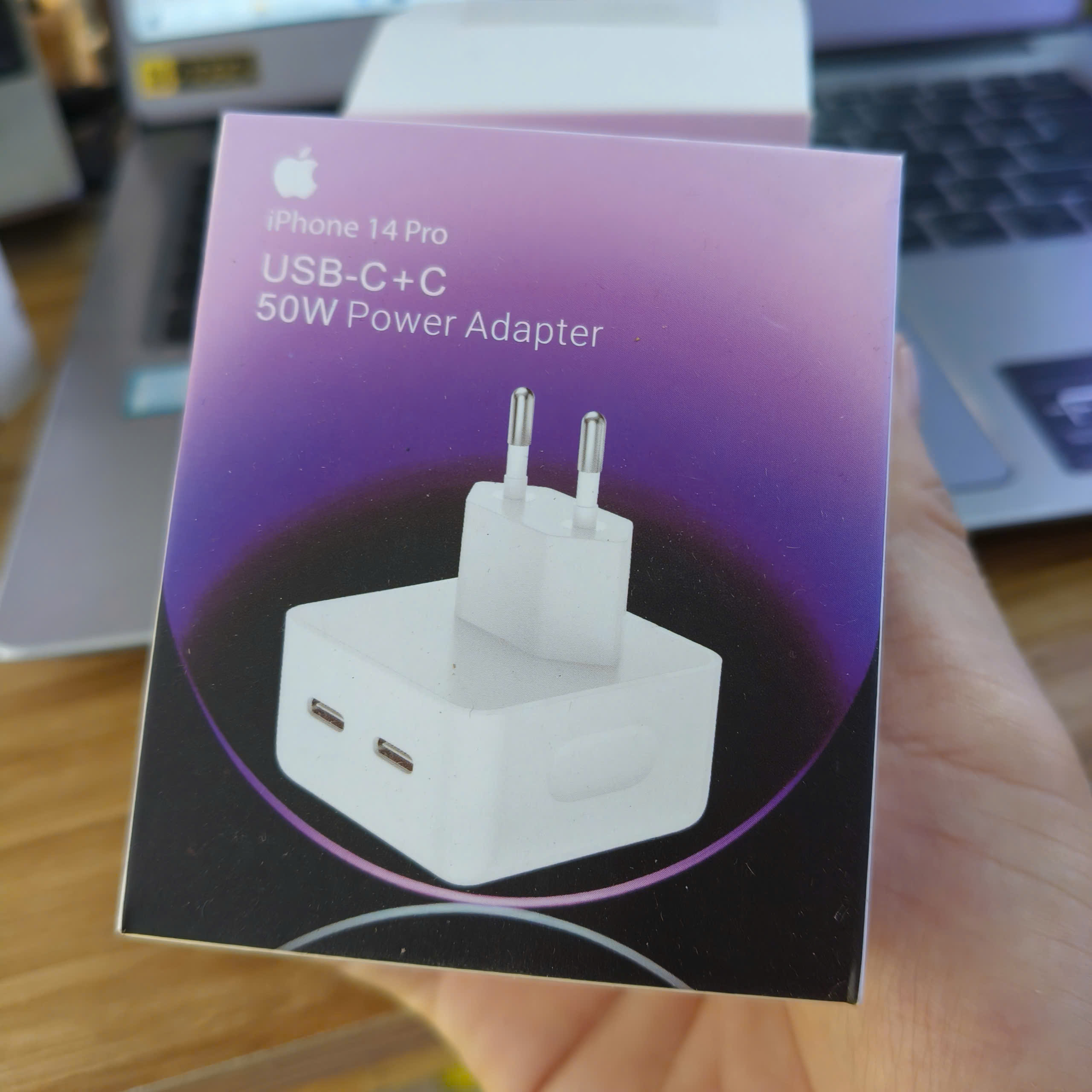 Cốc Sạc iPhone/ipad 50w, 2 cổng TypeC Zin
