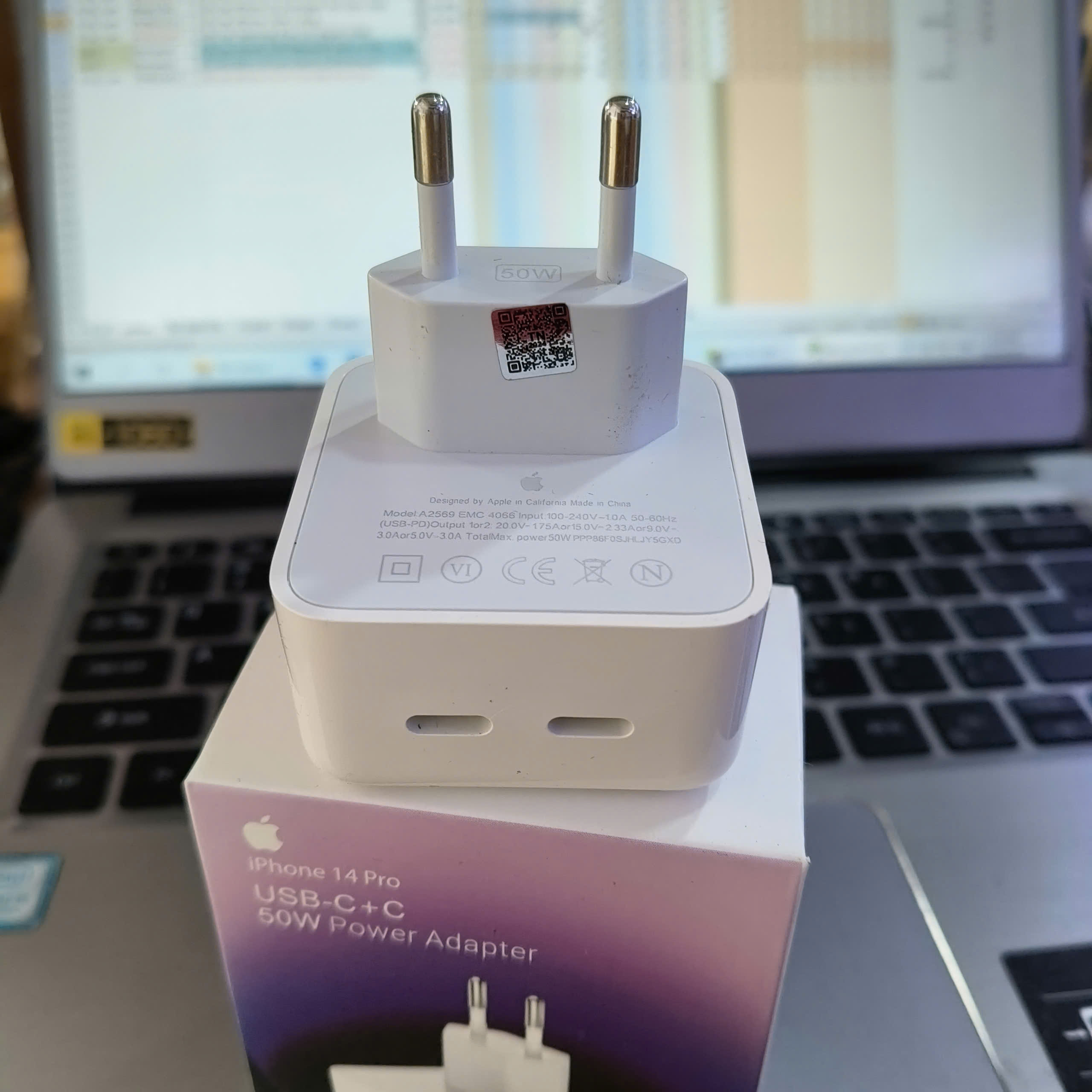 Cốc Sạc iPhone/ipad 50w, 2 cổng TypeC Zin