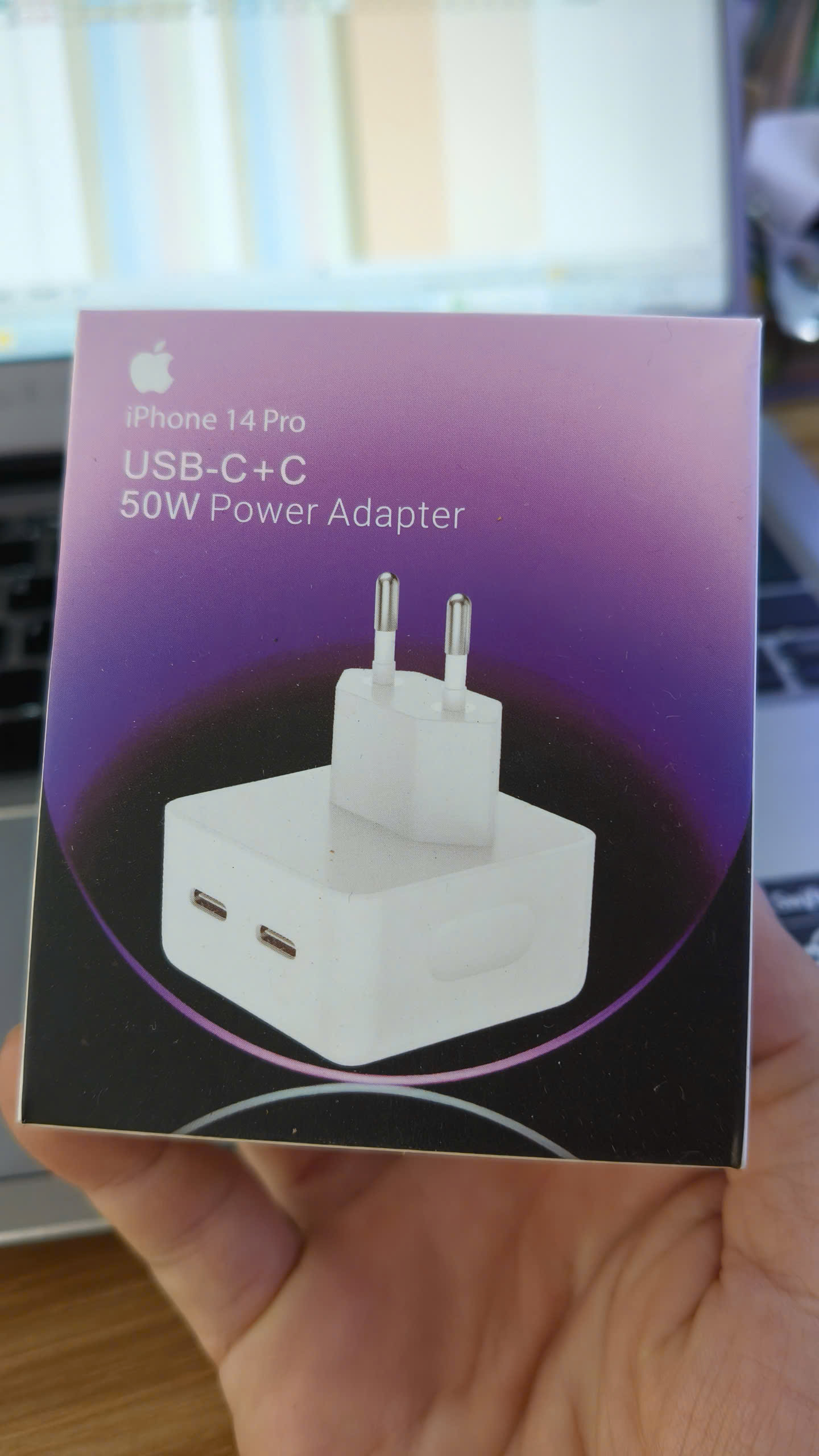 Cốc Sạc iPhone/ipad 50w, 2 cổng TypeC Zin
