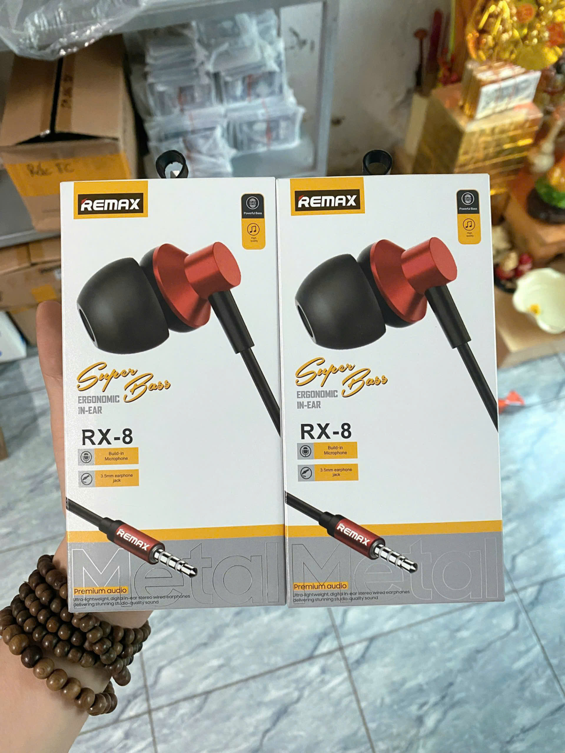 Tai nghe dây Remax RX-8 đa năng chân tròn 3.5