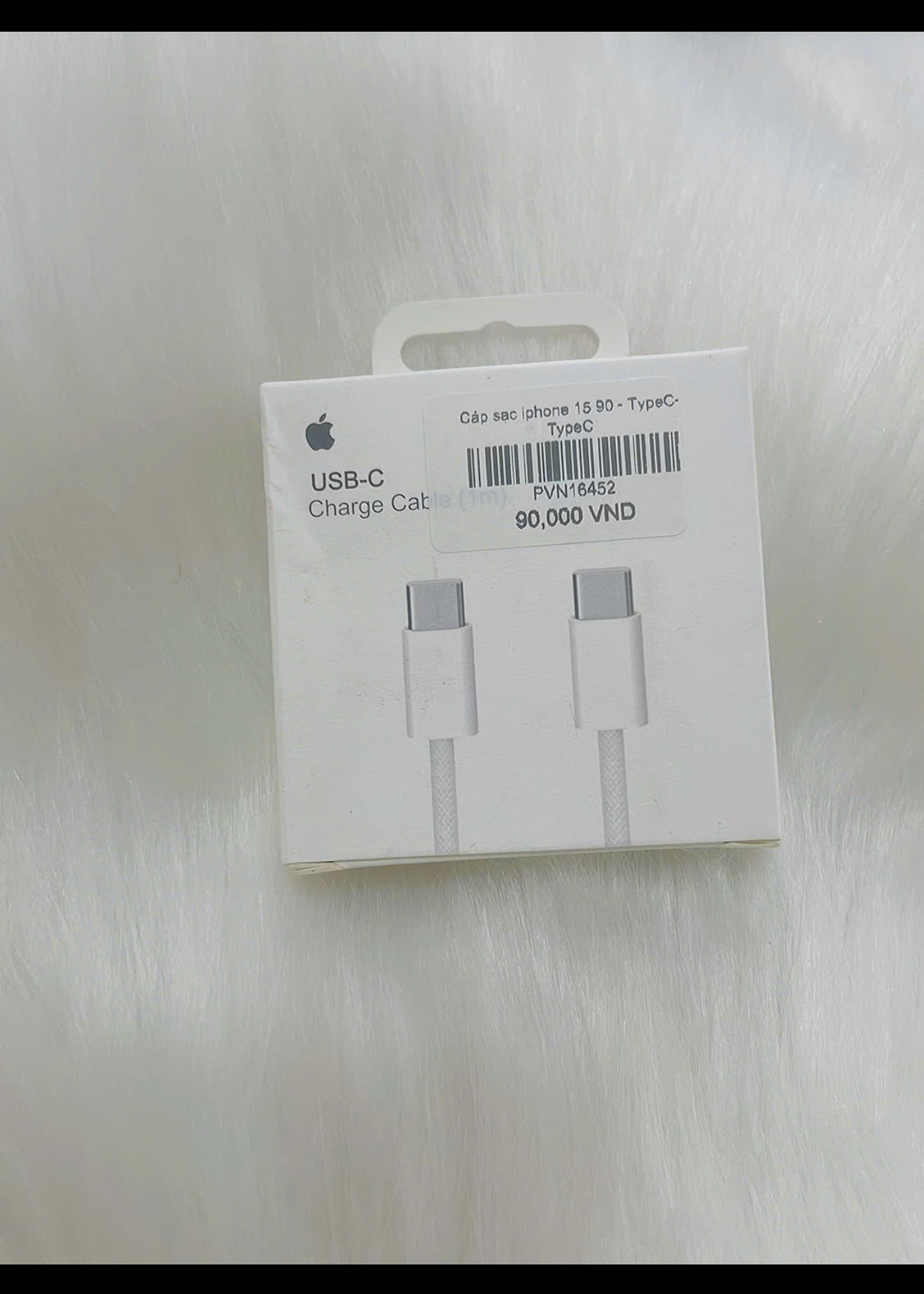 Cáp sạc iphone 15 Hammer H-C17-CC typeC-typeC 90k