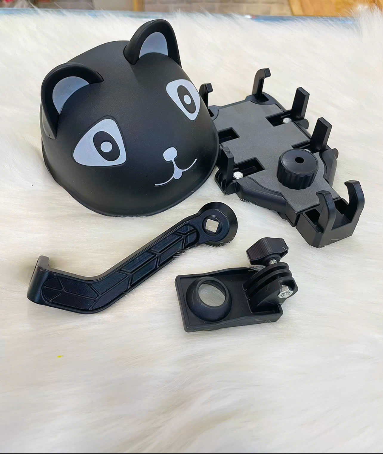 Kệ điện thoại xe máy có mủ cao cấp