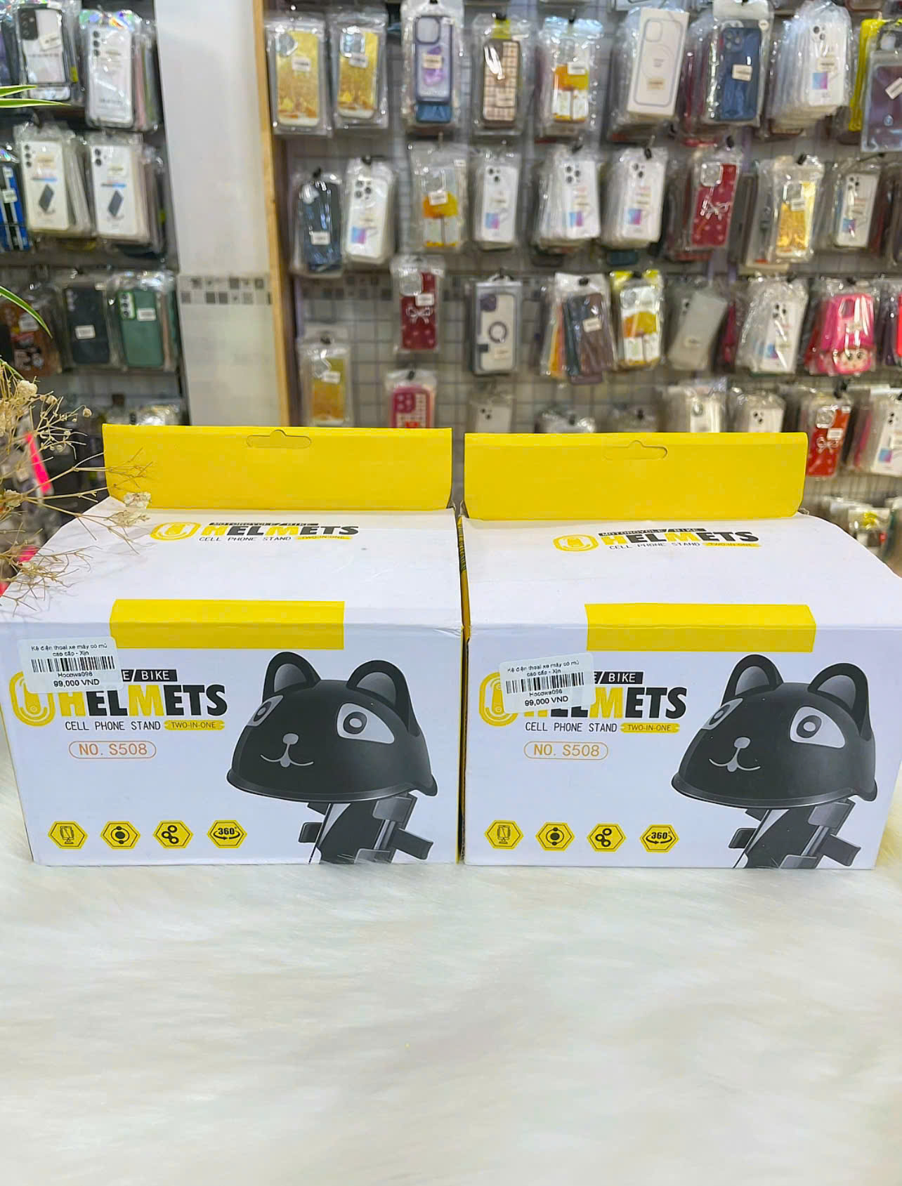 Kệ điện thoại xe máy có mủ cao cấp