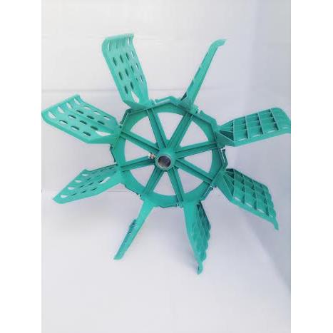 Bộ quạt lá Inox màu xanh ngọc