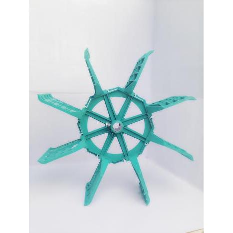 Bộ quạt lá Inox màu xanh ngọc