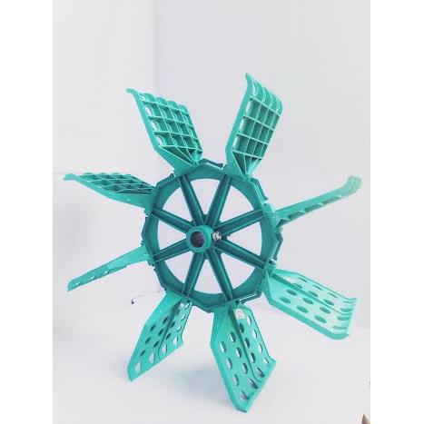 Bộ quạt lá Inox màu xanh ngọc