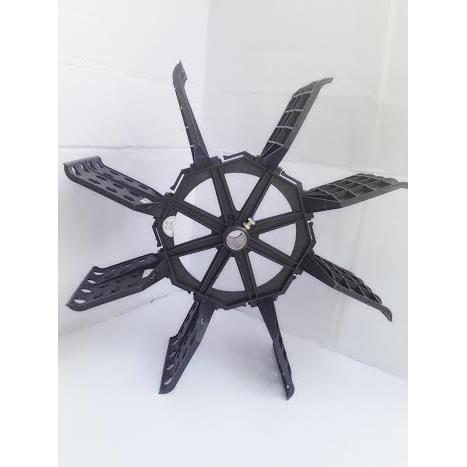 Bộ quạt lá Inox màu đen