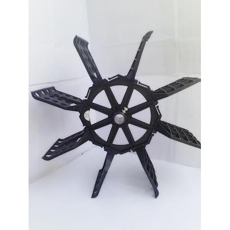 Bộ quạt lá Inox màu đen