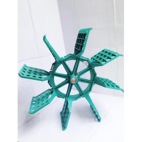 Bộ quạt lá thau màu xanh ngọc