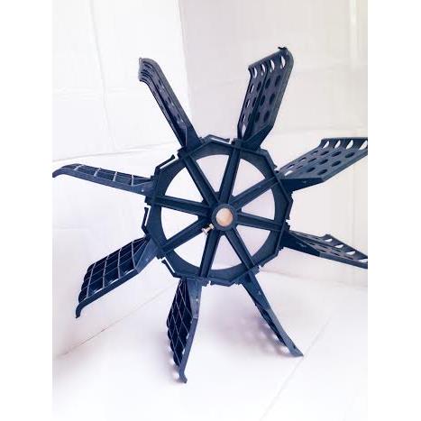 Bộ quạt lá thau màu xanh dương