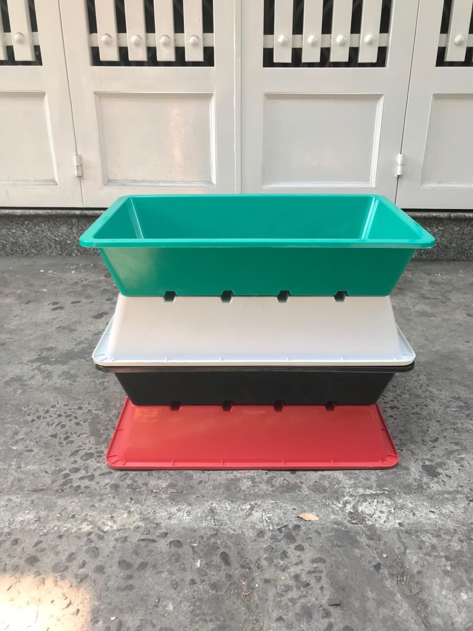 Chậu trồng rau mầm chữ nhật 57x36x12cm