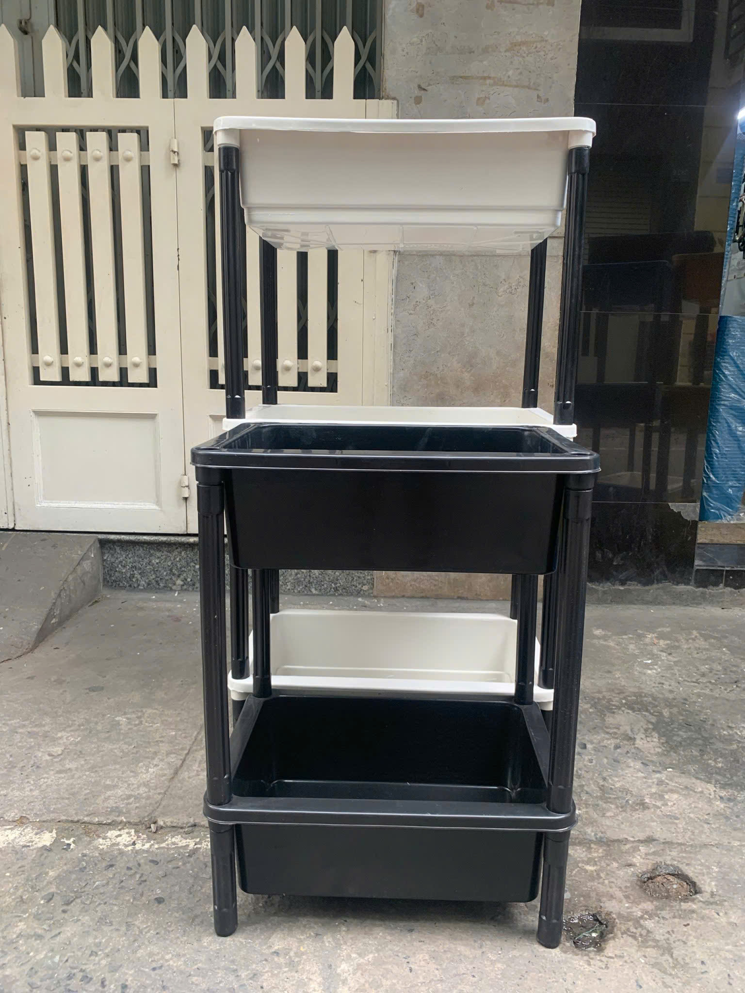 Khay nuôi cá, trồng rau xếp tầng nhỏ 53x38x17H (cm) 