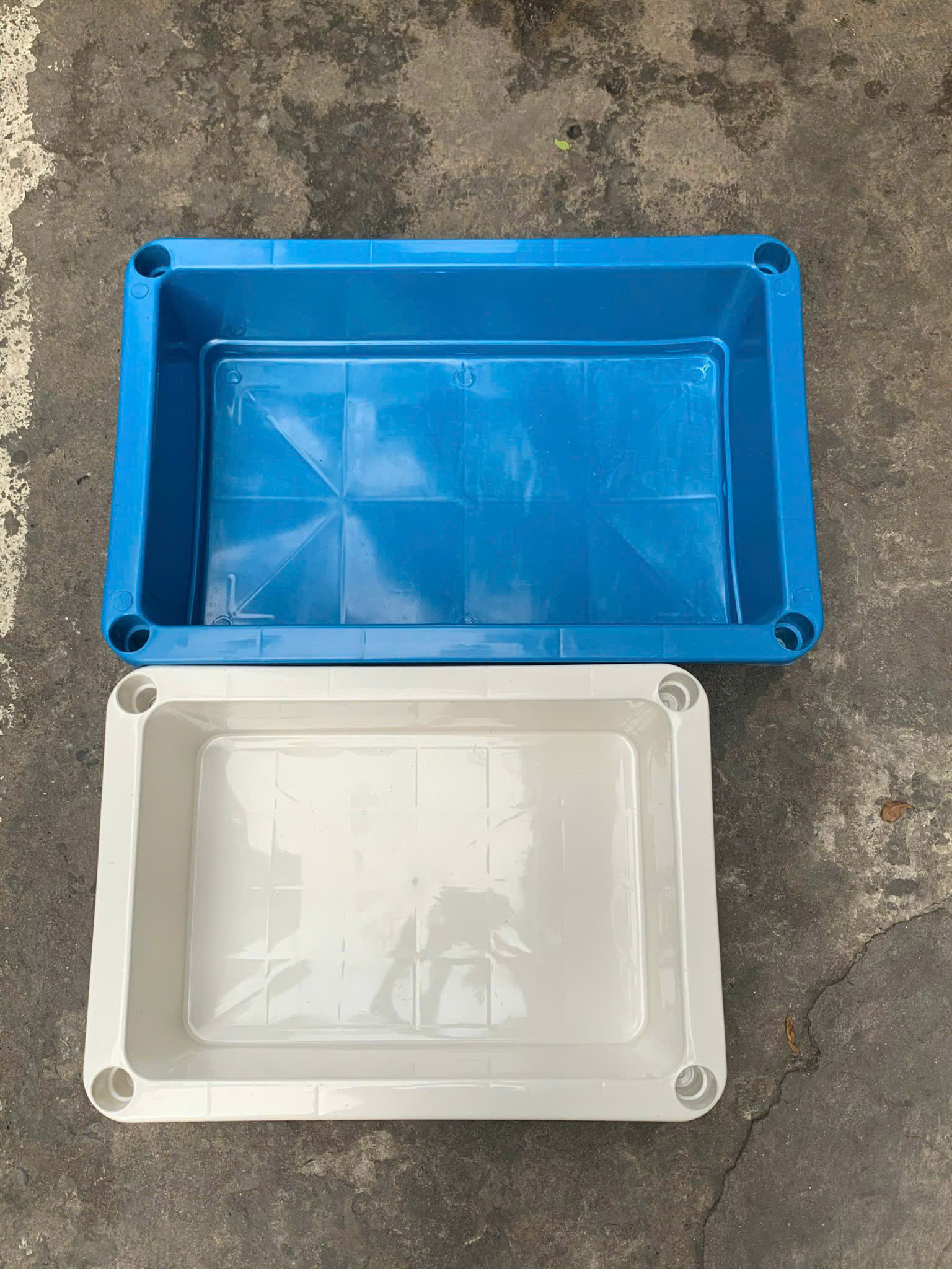 Khay nuôi cá, trồng rau xếp tầng nhỏ 53x38x17H (cm) 