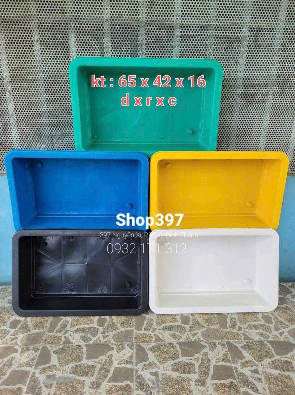 Khay nuôi cá lớn 66x45x21H (cm)