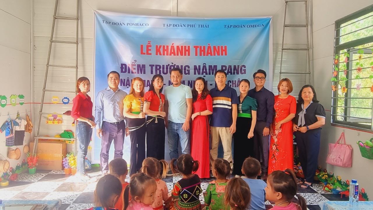 Poshaco tài trợ xây dựng 2 điểm trường cho trẻ em vùng cao tại Lai Châu