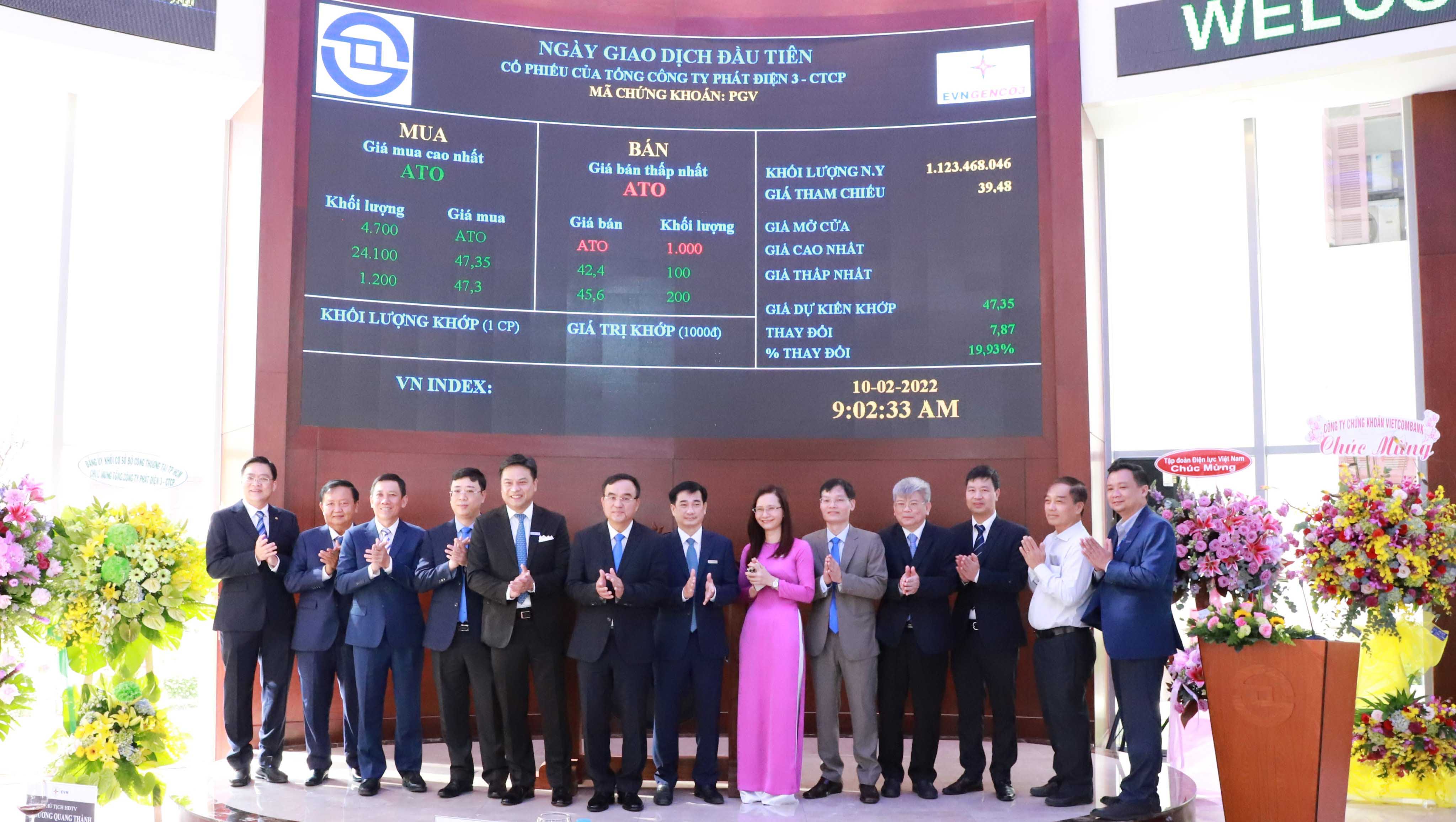 Tổng Công ty phát điện 3 chính thức niêm yết cổ phiếu trên sàn giao dịch chứng khoán TP. Hồ Chí Minh