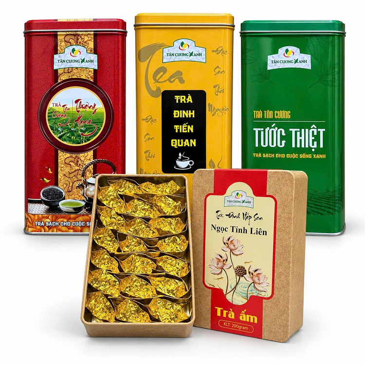 Quy cách đóng gói trà Thái Nguyên của Trà Tân Cương Xanh – Túi nhôm, túi giấy hay hộp thiếc?