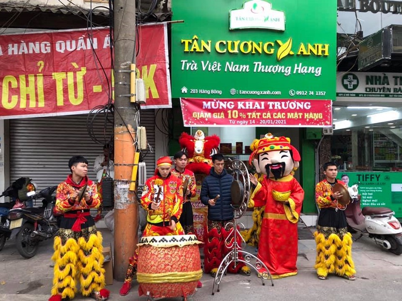 Tân Cương Xanh khai trương cửa hàng bán chè thái nguyên tại 203 Hàng Bông