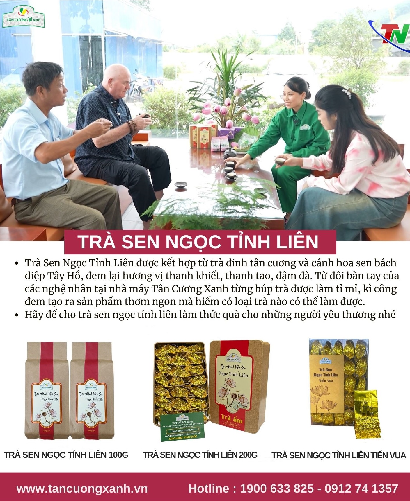 Tĩnh Tâm - Lấy Lại Tinh Thần Chỉ Với Một Tách Trà Sen Ngọc Tỉnh Liên