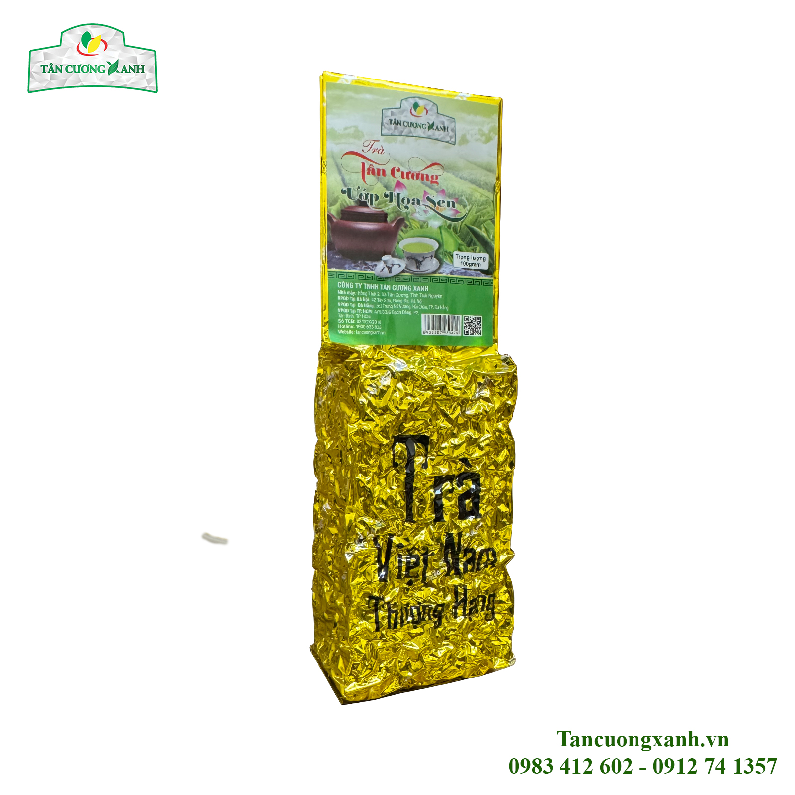 Trà Tân Cương Ướp Hoa Sen Thượng Hạng 100g