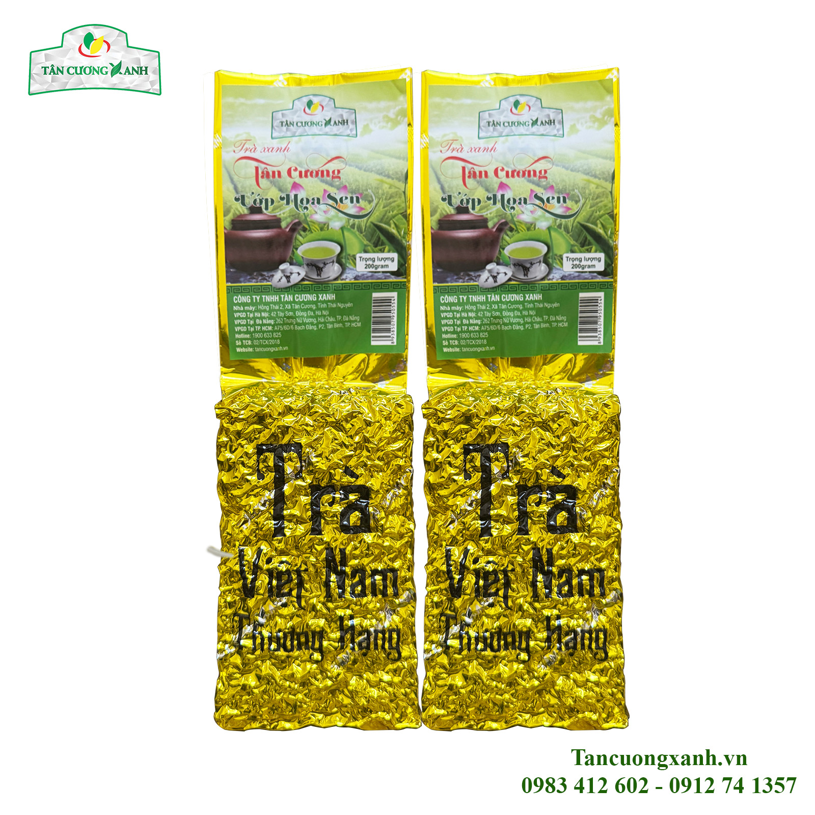 Trà Thái Nguyên Ướp Nhụy Sen Tây Hồ 200gram