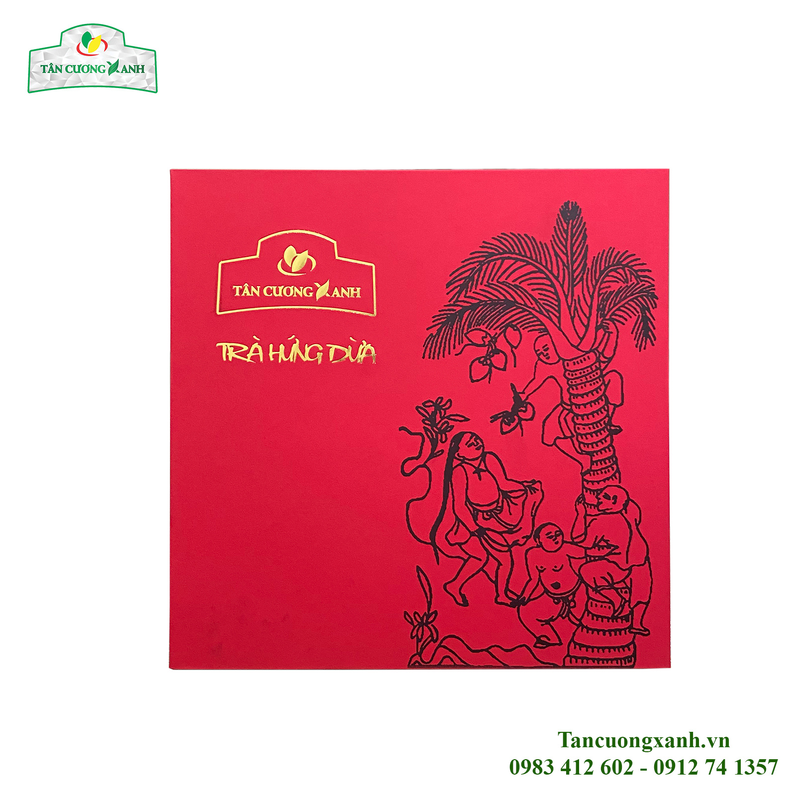 Bộ Trà Ô Long Hứng Dừa 200gram