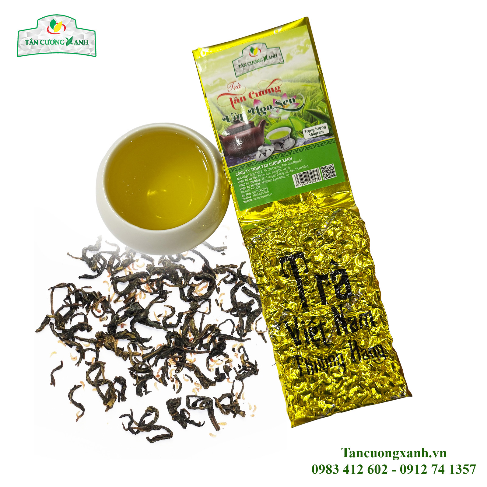 Trà Thái Nguyên Ướp Nhụy Sen Tây Hồ 500gram