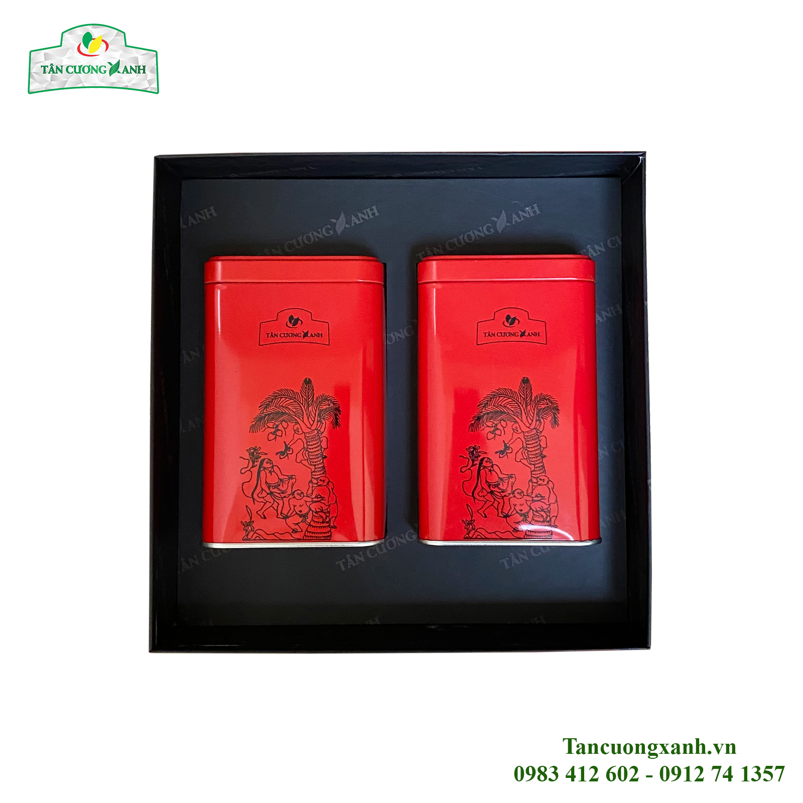 Bộ Trà Ô Long Hứng Dừa 200gram