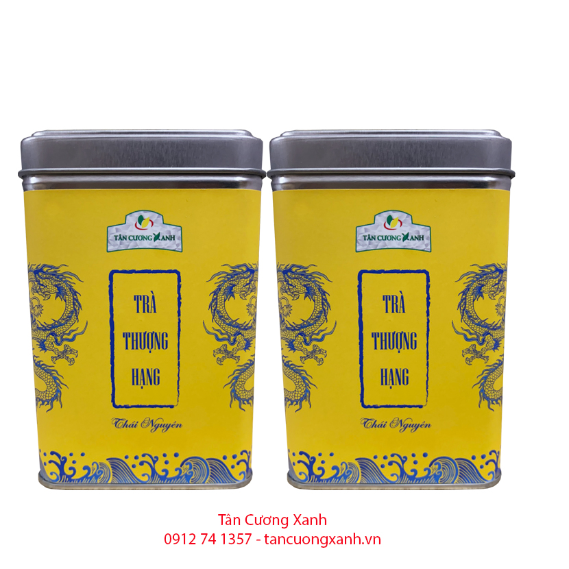 Hộp Trà Thái Nguyên QT15 - 100g Hộp Rồng Vàng