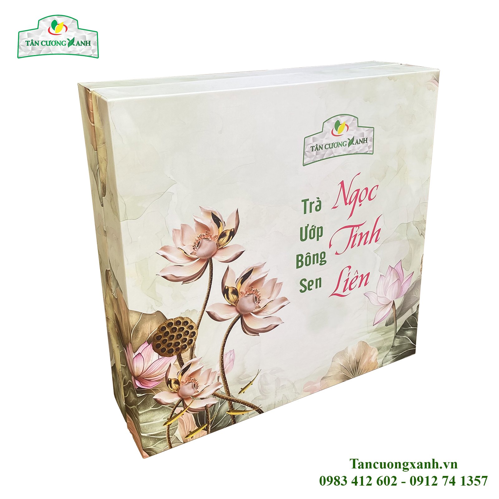 Hộp Trà Ướp Bông Sen Ngọc Tỉnh Liên - 8 Bông Sen
