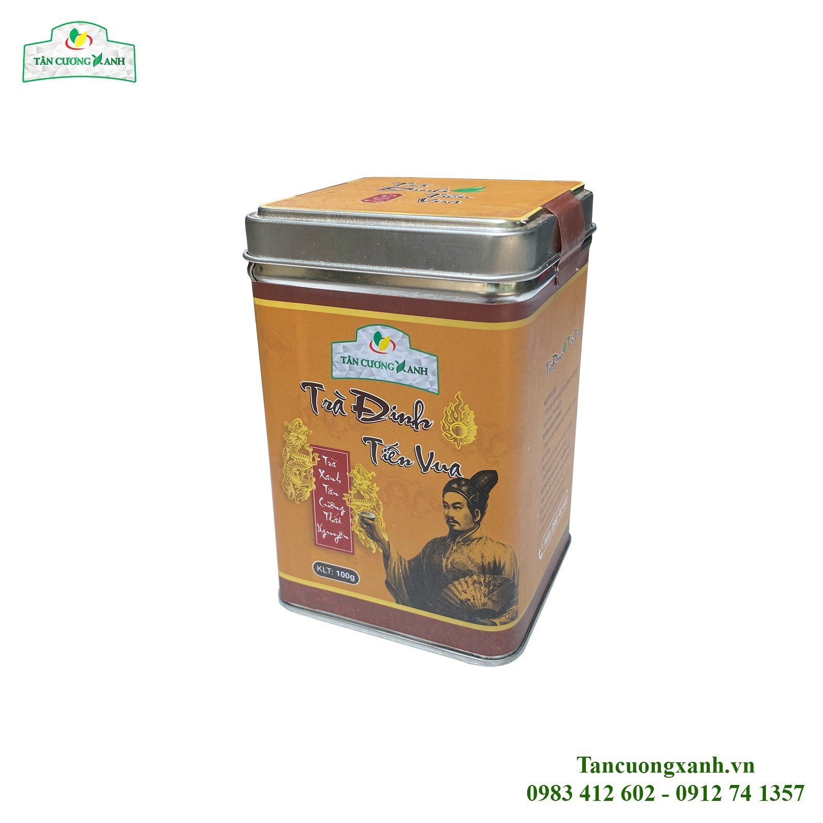 Trà Đinh Tân Cương Tiến Vua 100g - Hộp Thiếc