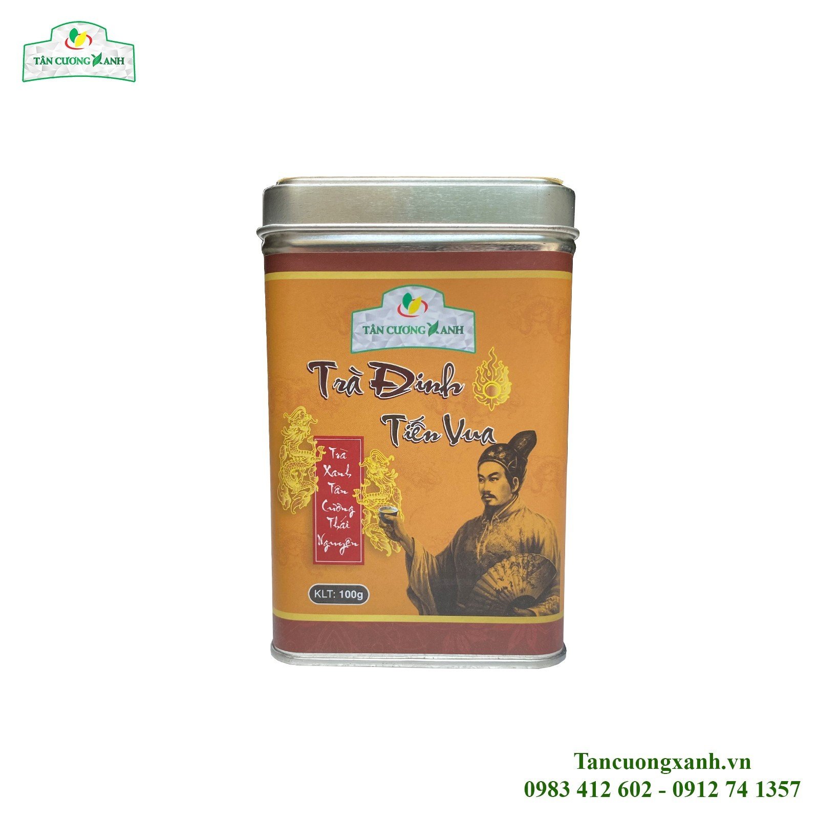 Trà Đinh Tân Cương Tiến Vua 100g - Hộp Thiếc