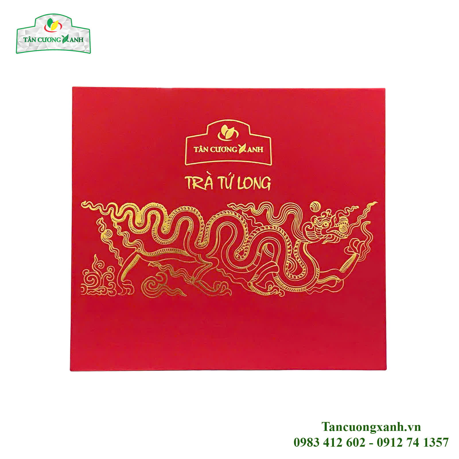 Trà Ướp Hoa Nhài 400gram - Hộp Tứ Long