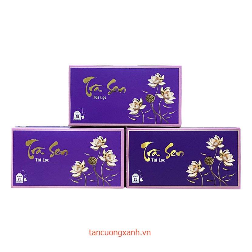 Trà Sen Túi Lọc Tân Cương Xanh - Hộp 40gram