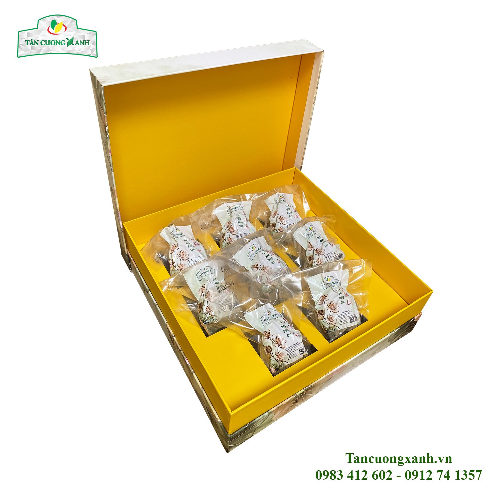 Trà Uớp Bông Sen Ngọc Tỉnh Liên - Hộp 6 Bông