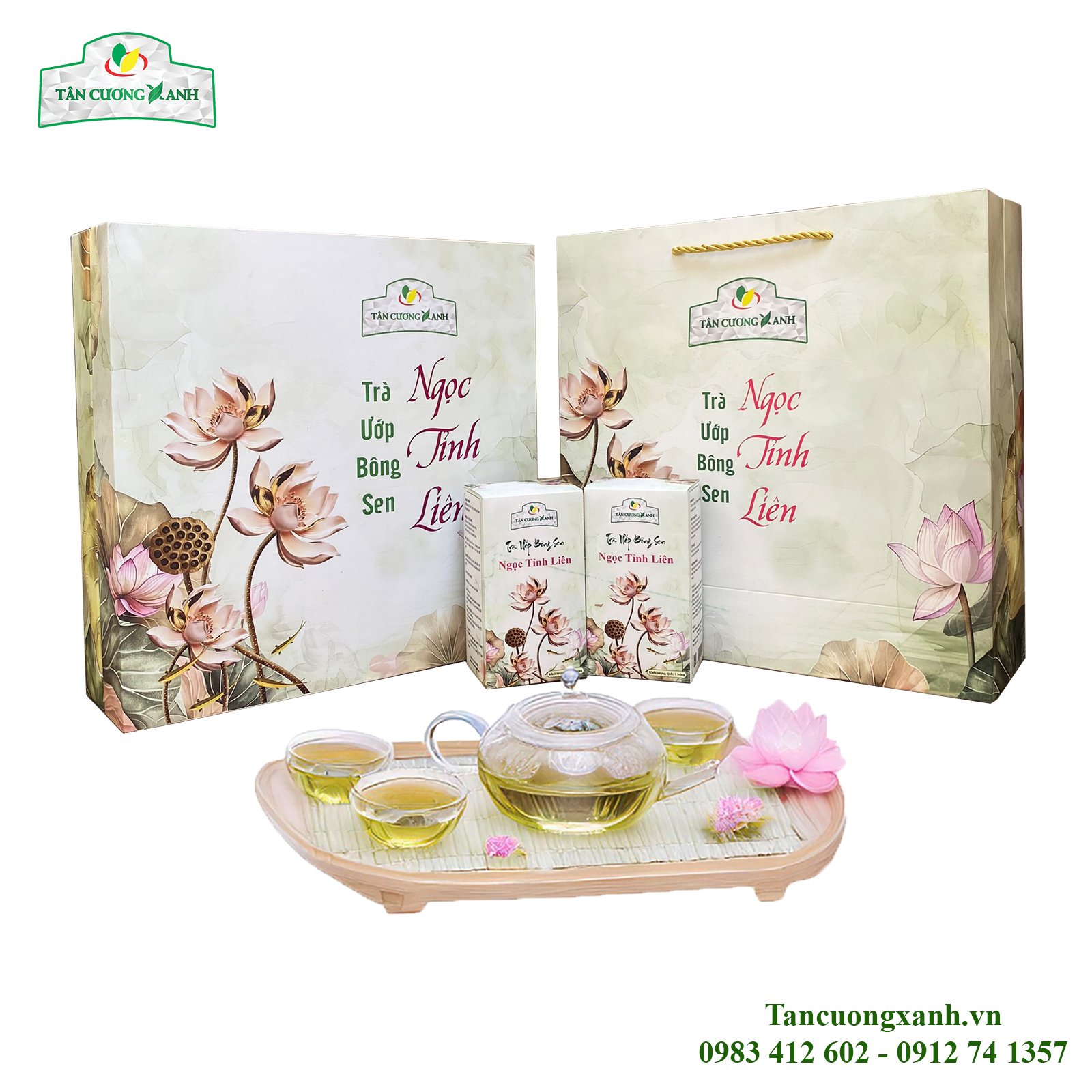 Trà Uớp Bông Sen Ngọc Tỉnh Liên - Hộp 6 Bông