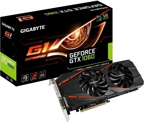GIGABYTE GEFORCE® GTX 1060 - N1060WF2OC-6GD