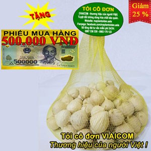 tỏi cô đơn viaicom xuất khẩu