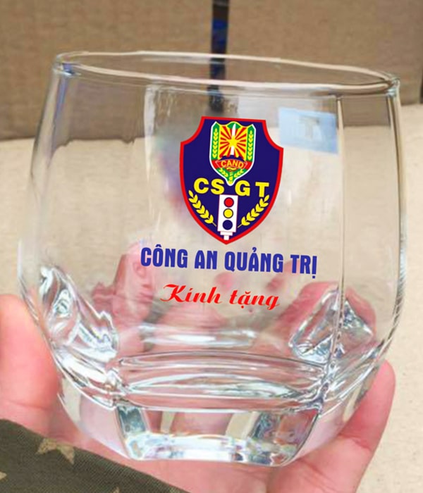 Ly thủy tinh Ocean B17112 in logo CÔNG AN QUẢNG TRỊ