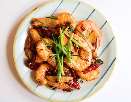 Tôm rang cay ngon ngất ngây