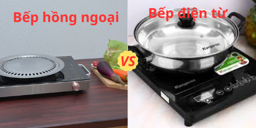 Bếp từ khác bếp hồng ngoại ở điểm nào?