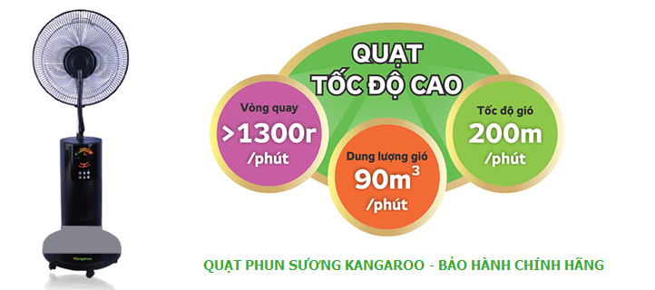 Quạt hơi nước Kangaroo HYB 50