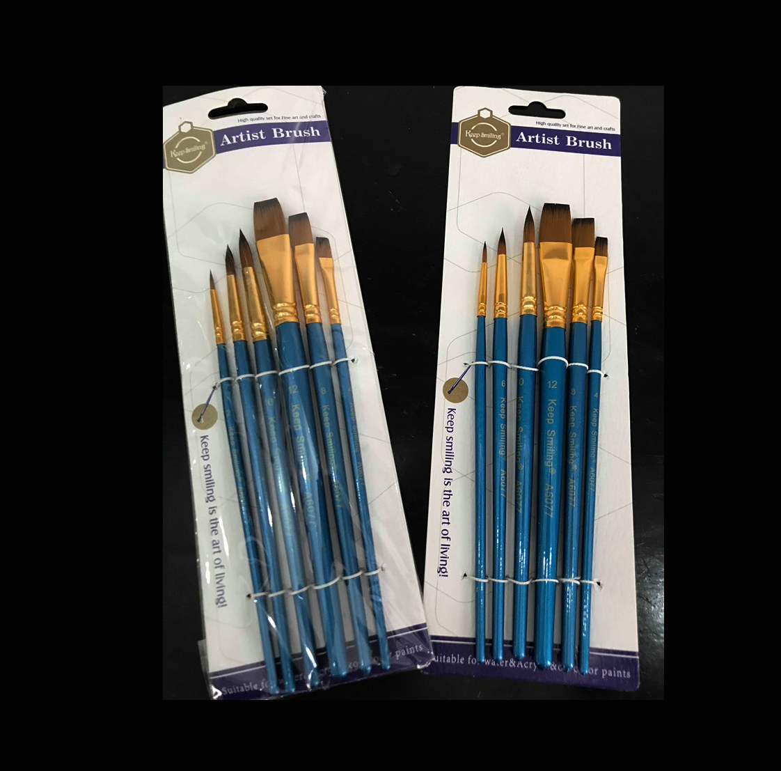 BỘ CỌ VẼ 6 CÂY CÁN XANH - BỘ CỌ NÉT 6 CÂY Vẽ Mặt Nghệ Thuật Bộ Cọ Vẽ 6 Cây Cán Xanh - Bộ Cọ Nét 6 Cây Vẽ Mặt Nghệ Thuật