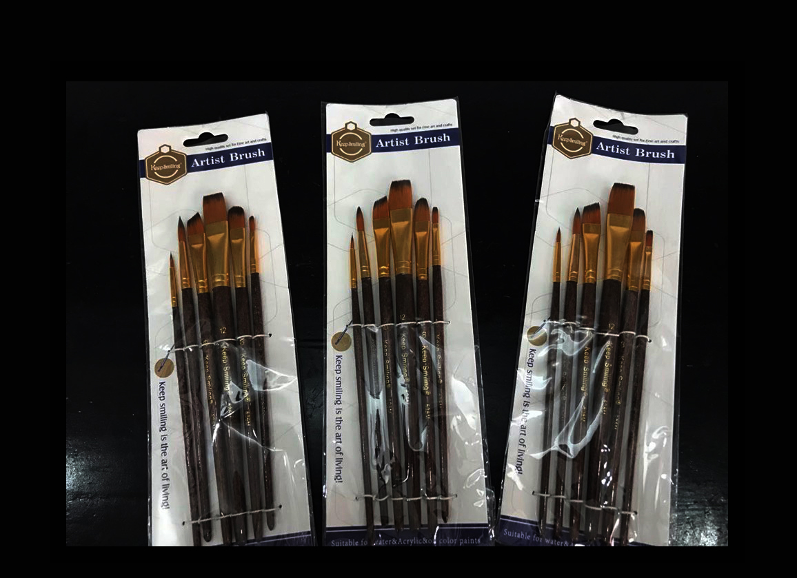 BỘ CỌ VẼ 6 CÂY CÁN NÂU GỖ - CỌ VẼ MÀU NƯỚC - BỘ CỌ MỸ THUẬT Vẽ Mặt Nghệ  Thuật Bộ Cọ Vẽ 6 Cây Cán Nâu Gỗ - Cọ Vẽ Màu Nước - Bộ Cọ Mỹ Thuật Vẽ Mặt Nghệ  Thuật