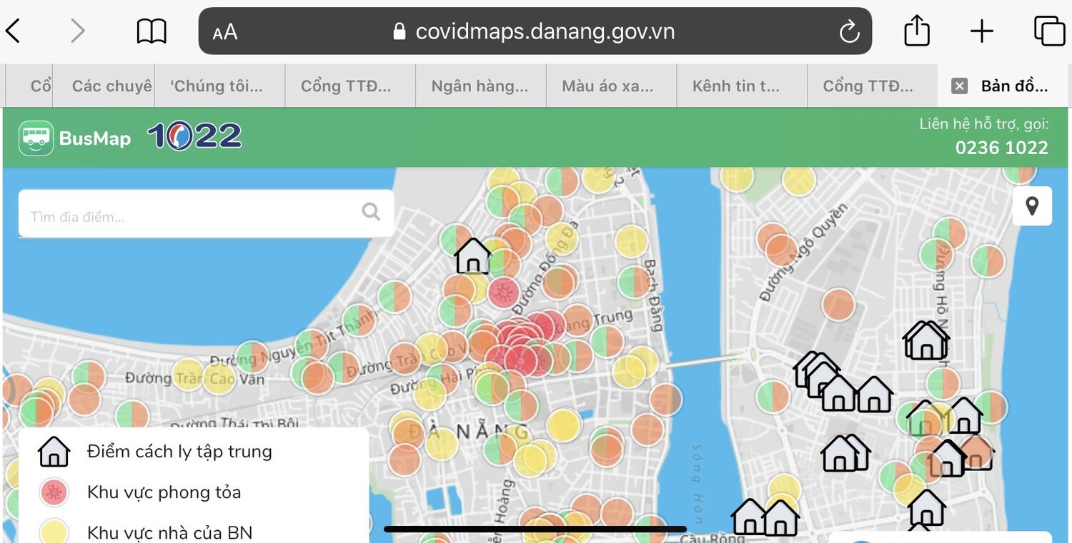 BusMap tích hợp bản đồ chống COVID