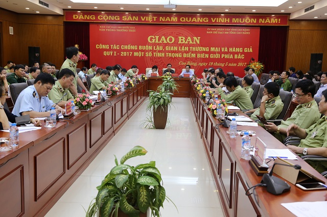 Giao ban công tác chống buôn lậu, gian lận thương mại tại một số tỉnh biên giới phía Bắc