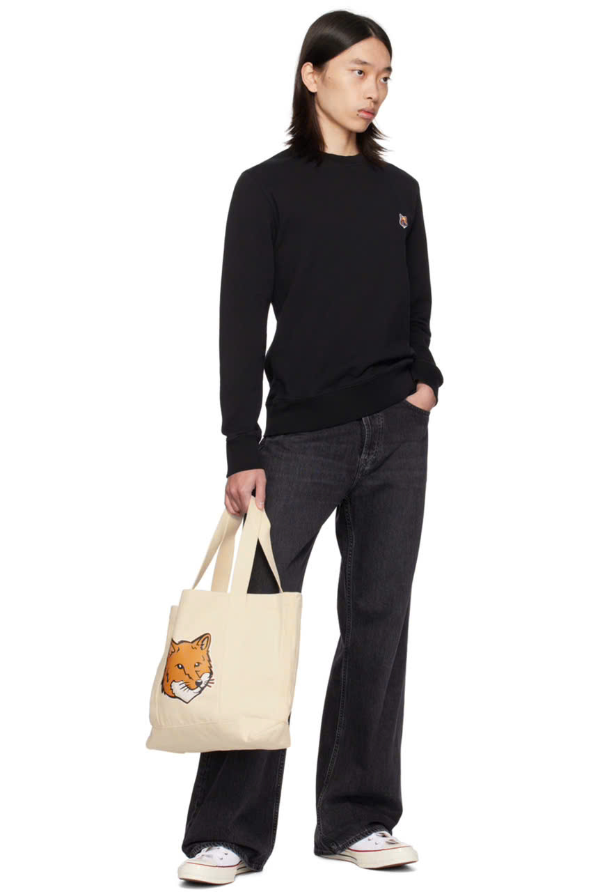 Áo nỉ Maison Kitsune logo ngực