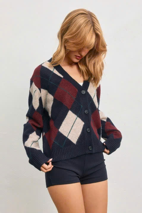 Áo len cardigan