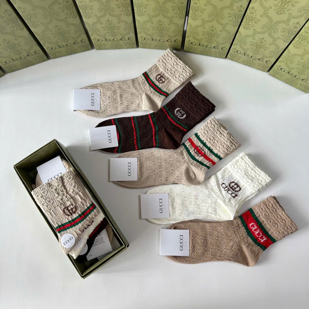 Tất Gucci-Hộp 5 chiếc