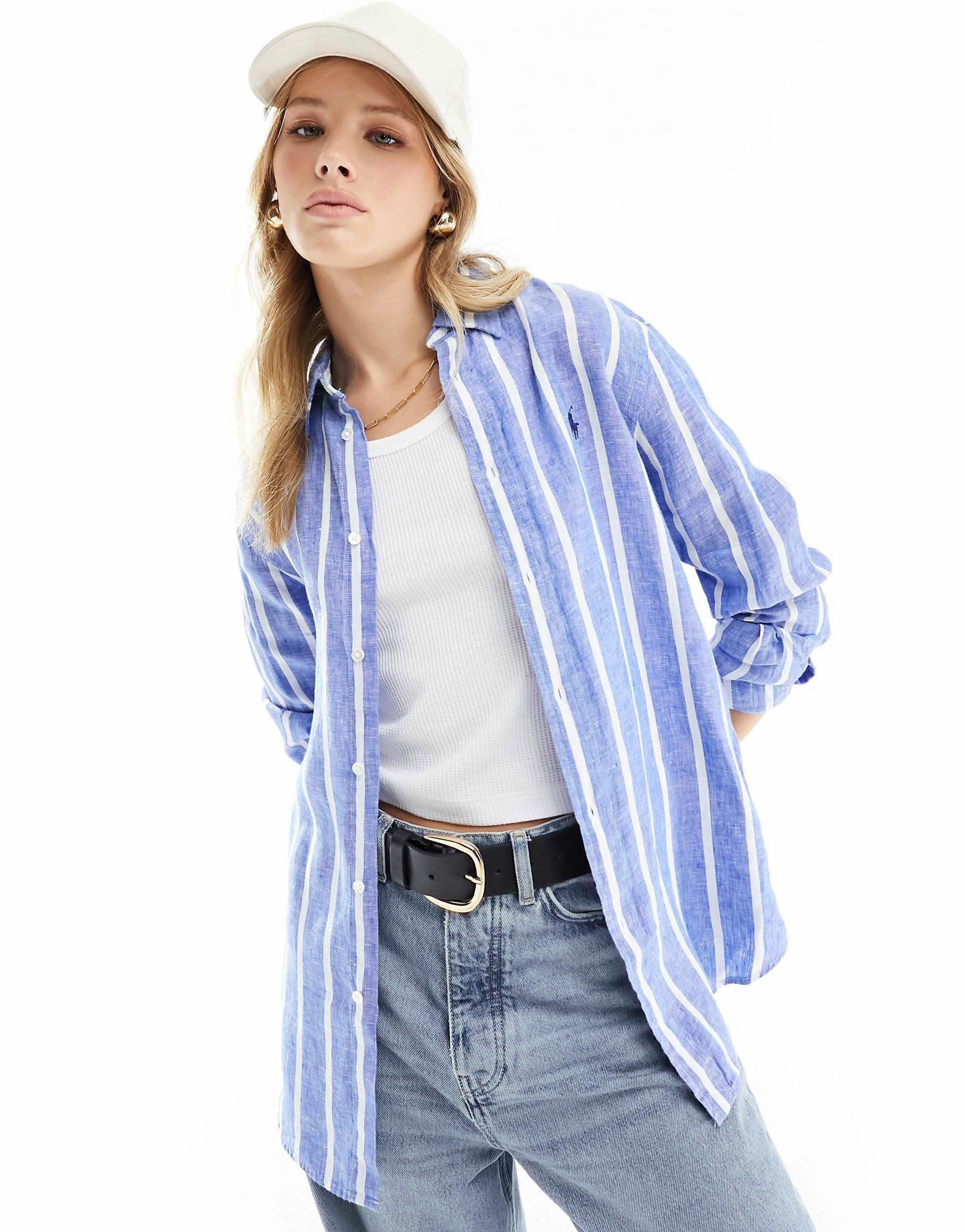 Áo sơ mi  bằng vải lanh hiệu Polo Ralph Lauren